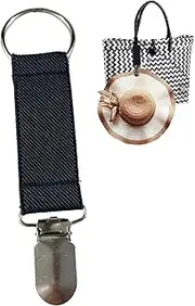 Stylish Hat Clip for Travel - Nylon Hat Clips for Luggage | Duckbill Hat Clip, Kids & Adults Outdoor Travel Accessory Hat Companion, Black, White, Red, Leopard Seta-au