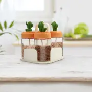 4 Pcs Cactus Sugar Container Large Spice Rack Jar Condiment Containers