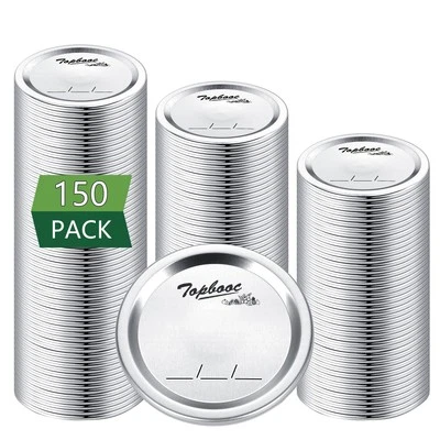 Canning Lids for Ball, Kerr Jars - Split-Type Metal Mason Jar Lids for Canning -