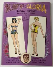 VINTAGE 1992 KATY KEENE & GLORIA PAPER DOLL BOOK, MEOW MEOW