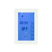Radiant Digital Touch Screen Timer Glass Fronted Vertical Mounted White GTSW-TIM-V