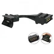 OZNALA 12 Pin AU Plug To 7 Pin Flat Socket Trailer Adaptor Caravan Wiring Connector 4WD