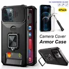 Shockproof Designed for iPhone 13 12 11 Case [Military Grade Drop tested] Stand