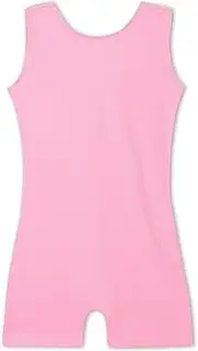 [Nokecina] Gymnastics Leotards for Girls Sleeveless Tumble Biketards One Piece Dance Unitards with Short