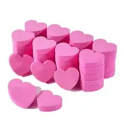 40Pcs Heart Shape Double Sided Disposable Nail File Strips Nail Mini Buffer
