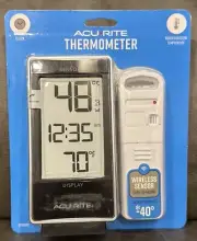 AcuRite Indoor and Outdoor Thermometer with Temperature