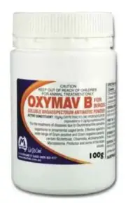 Mavlab Oxymav B Soluble Broad Spectrum Antibiotic For Birds 100g