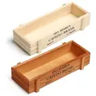 Decorative Pots Vintage Crates Rectangle Vase Succulent Boxes Wood Flowerpot