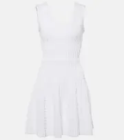[Alaia] Alaïa Pointelle minidress AU 16 white