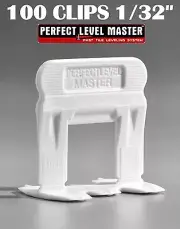 1/32" T-Lock 100 Clips - Perfect Level Master - Tile Leveling System spacers