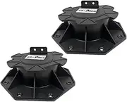 2pcsWood Bearing Supports - Patio Feet Height Adjustable Stilt Bearings, Bearing Pedestal Decking | Patio Slab Shed Base System Flooring Joist Supports, Slab Shed Base System Flooring for Substructure