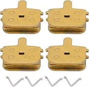 Baxnore 4 Sets Cycle Disc Brake Pads, All Metal Mountain Cycle Brake Pads, Low Noise Pads, Quick Break for Cycling Part
