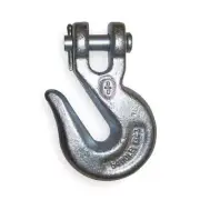 Dayton 1DNC3 G43 5400lb Limit 3/8" Clevis Galvanized Forged Steel Grab Hook