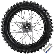 YC Yier Off Road 90/100-16 Rear Wheel Tire & Rim inner Tube Combo with 15mm Bearing for Motocross Pit Bike Dirt Bikes CRF TTR KLX Apollo Taotao SSR