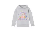 SpongeBob SquarePants Girls Stop And Smell The Flowers Hoodie (Grey Marl) (5-6 Years)