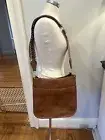 Jen & Co. Brown Vegan Leather Crossbody Bag Purse Guitar Strap New NWT