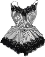 [Generic] Costume Lingerie for Women Wench 2PC Nightgown Set Lingerie Underwear Nightdress Women Sleepwear Sexy for Women Large Breast
