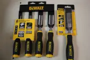 Dewalt DWht16063 4pc wood chisel set w/Side strike chisel DWHT16065