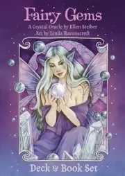 FAIRY GEMS DECK & BOOK SET Faery Crystal Oracle Fantasy Artist Linda Ravenscroft