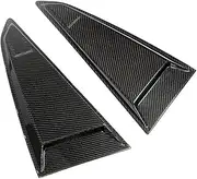 2PCS Side Window Louvers Scoop Cover Trim Compatible for Audi TT TTS TTRS Coupe 2015-2021 Rear Window Louver Trims Covers Carbon Fiber