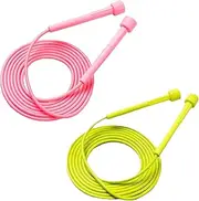 2-Piece Skipping Rope Kids, Adjustable And Soft Jumping Rope, With Handle Jump Rope, Suitable For Children, Boys And Girls, Exercise And Fitness, Outdoor Activities, Etc