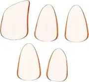 LALADEFIEE 5pcs PC Nails Accessories Nail Tips Full Cover Finger Nail Protectors Practice Tools Fingertip Protective Covers Parts Finger Picks Polycarbonate PC Orange