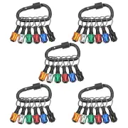 30PCS Keychain Aluminum Alloy Screwdriver Bits Holder Adapter 1/4 in Hex Shank