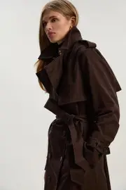 Tailored Maxi Trench Coat