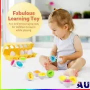 12pcs Color Matching Egg Shape/Numbers/Dinosaurs Sorter Puzzle Toy Children Gift