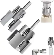 2PCS Internal & External Pipe Threading Tool Set, 1/2'' & 3/4'' Dual-Function PVC Pipe Threader Kit, Compatible with Electric Drill for Plastic Plumbing Repair & Home Maintenance