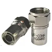 Dynamix A-RG6F-MSA RG6 F Connector (Male), Radial Sky Approved Crimp Indoor/Outdoor rated RecommendedtoolCT-507 [A-RG6F-MSA]