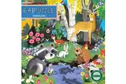 64pc eeBoo Jigsaw Puzzle 38x38cm Kids Educational Fun Play Game Woodland 5+