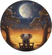 Chopping Blocks, Animals Under The Moon Printed Chopping Block,fruit Chopping Block,thickened Chopping Block,round Chopping Block