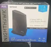 NETGEAR Nighthawk Modem Router Combo (CAX30) DOCSIS 3.1 Cable Modem and WiFi...
