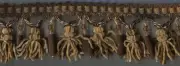 3&1/2" CHOCOLATE BROWN BEIGE CHENILLE BEADED TASSEL FRINGE FABRIC TRIM 5 YARDS