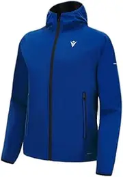 [Macron] Men's Run Fcc Caleb Rain Jacket Light Man Roy/Blk