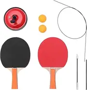 VANZACK Table Tennis Training Table Tennis Trainer Kit Gym Supplies Pong Toys Table Tennis Practice Tool Pong Training Tool Table Tennis Accessories Kits Wooden Red