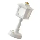 A (White)Retro Style Night Lamp Table Lamp Bedside USB Charge Touch Tone Three