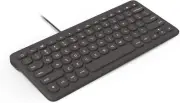 ZAGG Connect Keyboard 12C -12" Type-C Wired Desktop Keyboard, iOS, MacOS-BLACK