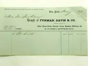 Furman, Davis & Co. Silk Dealers New York Billhead 1859