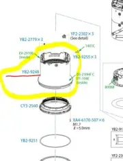 CANON RF 24-70mm F/2.8 L IS USM Lens - Filter Barrel Sleeve Parts YB2-9248