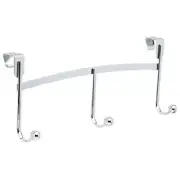 Liberty 141775 Lillington Adjustable Over The Door Coat Hat Hook Rail Chrome