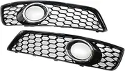 Honeycomb Mesh Grille Fog Light Grill Compatible For AUDI A3 8P 09-13 Vehicle Parts Replacement