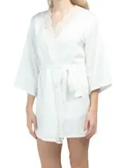 Brand New Natori Lace Robe Ivory Size M Medium FREE SHIPPING
