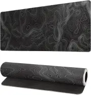 Topographic Contour Extended Big Mouse Pad Large,Gaming Mouse Pad Desk Pad,27...