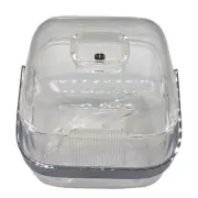 Retro 80's Lucite Cube Ice Bucket Pozzi Guzzini Amanda with Original Tongs
