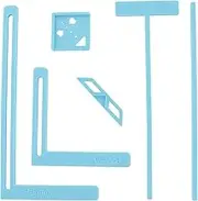 UPTTHOW 6Pcs Bookbinding Easy Scrapbooking Tool for Starter, Complete Great Stencils and Cutter Guide Kit Can Be Made Into Notebook Calender Junk Journal Handbook