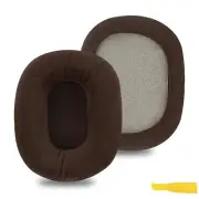 Geekria Velour Ear Pads for Turtle Beach Stealth 520 Headphones (Brown)