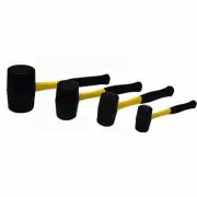 4 Pcs Rubber Mallet Hammer Set Heavy Duty Fiberglass Grip Handle 32 24 16 8 oz
