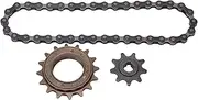 Baxnore Cycle Freewheel Kit with 38 Section Chain, Steel Chainring Set for Mountain Cycle Conversion Kit